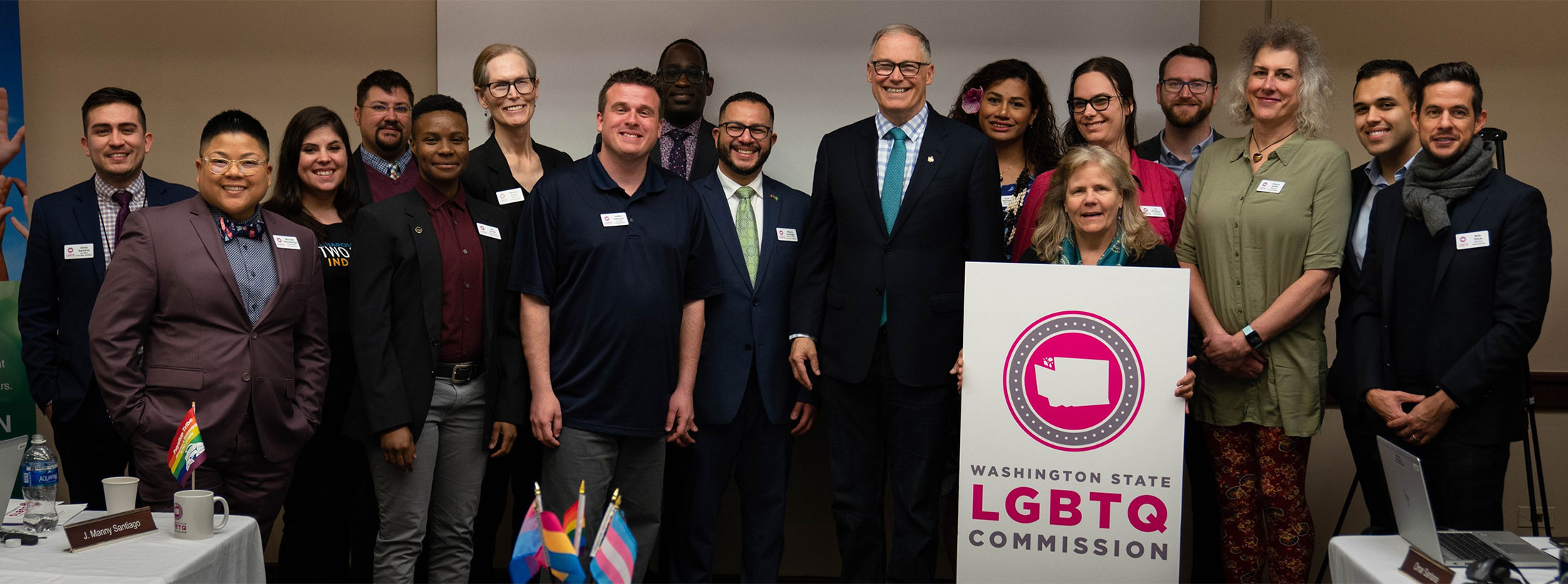 LGBTQ Commissioners with Governor Inslee
