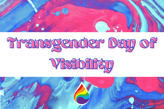 Transgender Day of Visibility invitation with RAIN BRG logo